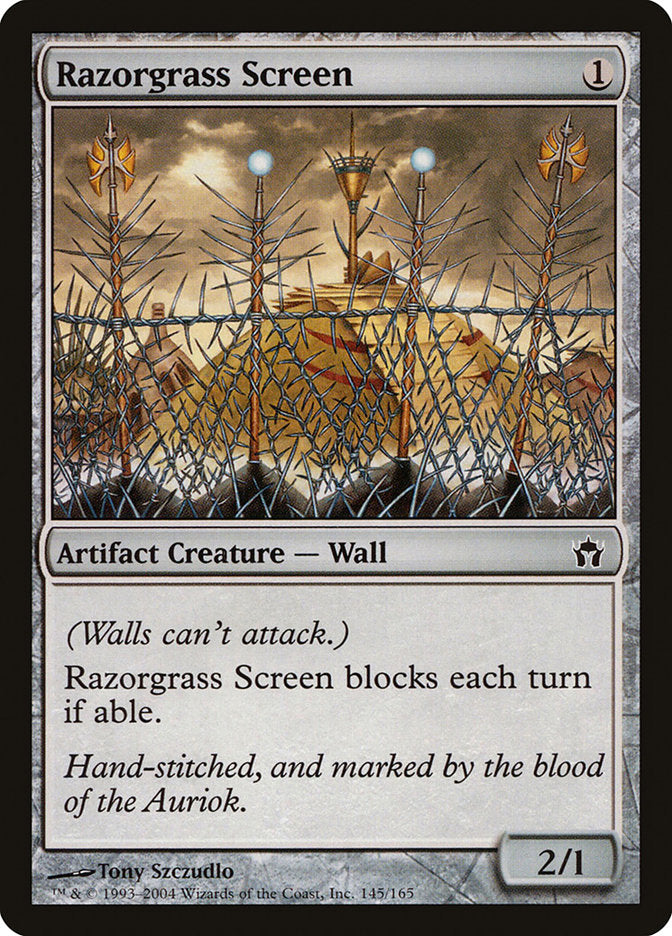 Razorgrass Screen 145 (Fifth Dawn)  - Foil | Good Games Adelaide SA