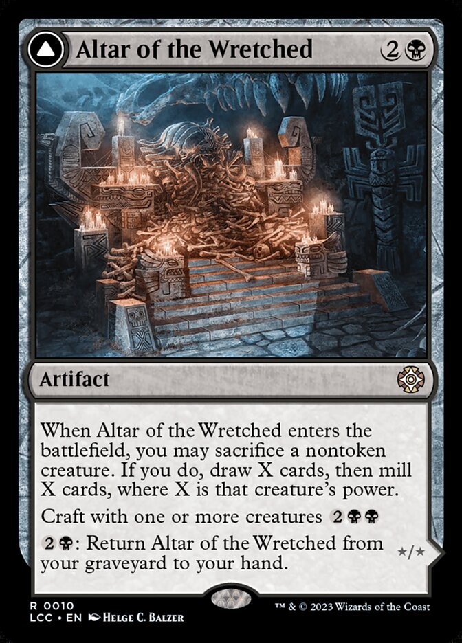 Altar of the Wretched // Wretched Bonemass 10 (Commander: The Lost Caverns of Ixalan)  - Foil | Good Games Adelaide SA