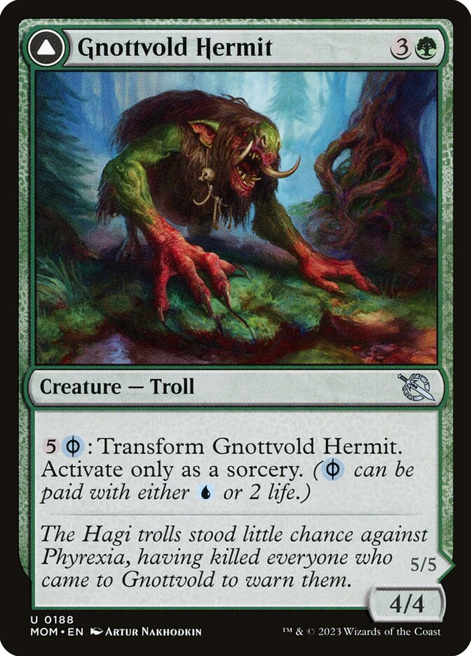 Gnottvold Hermit // Chrome Host Hulk 188 (March of the Machine)  - Foil | Good Games Adelaide SA