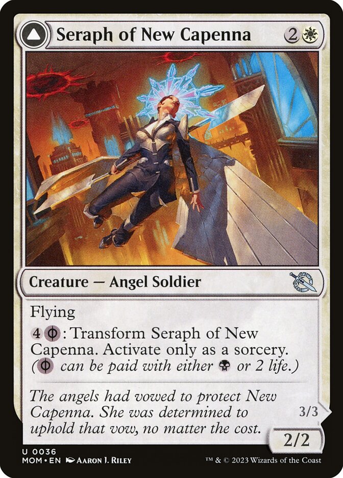 Seraph of New Capenna // Seraph of New Phyrexia 36 (March of the Machine)  - Foil | Good Games Adelaide SA