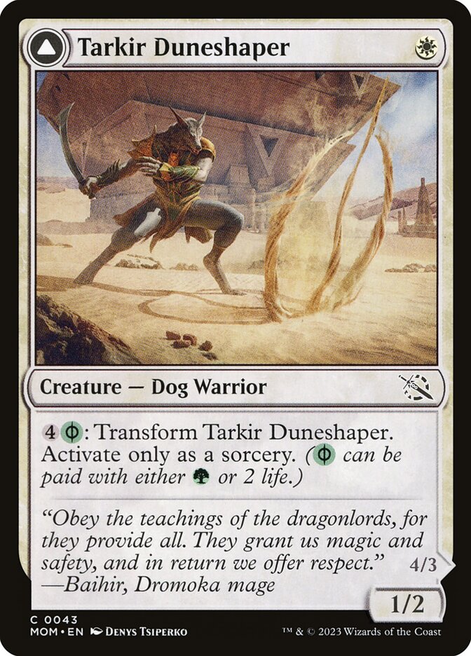 Tarkir Duneshaper // Burnished Dunestomper 43 (March of the Machine)  - Foil | Good Games Adelaide SA
