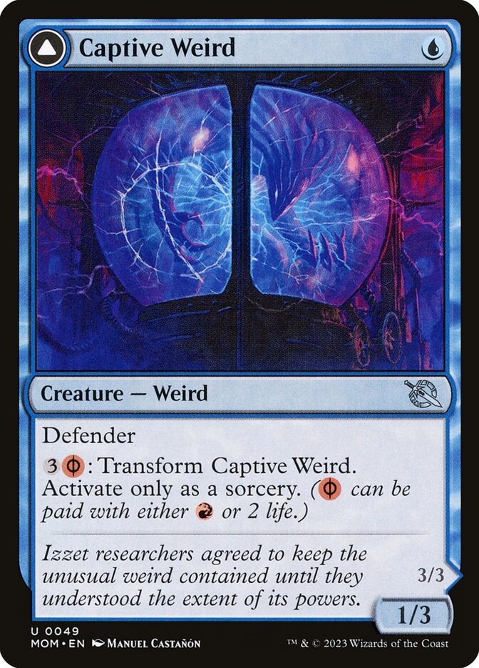 Captive Weird // Compleated Conjurer 49 (March of the Machine)  - Foil | Good Games Adelaide SA
