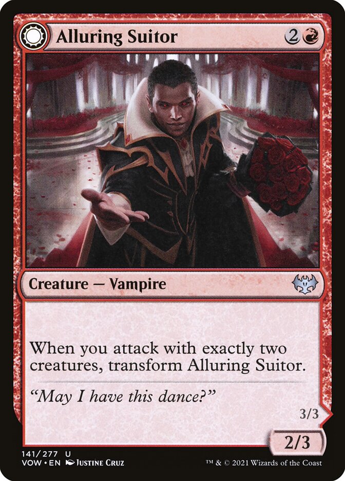 Alluring Suitor // Deadly Dancer 141 (Innistrad: Crimson Vow)  - Foil | Good Games Adelaide SA