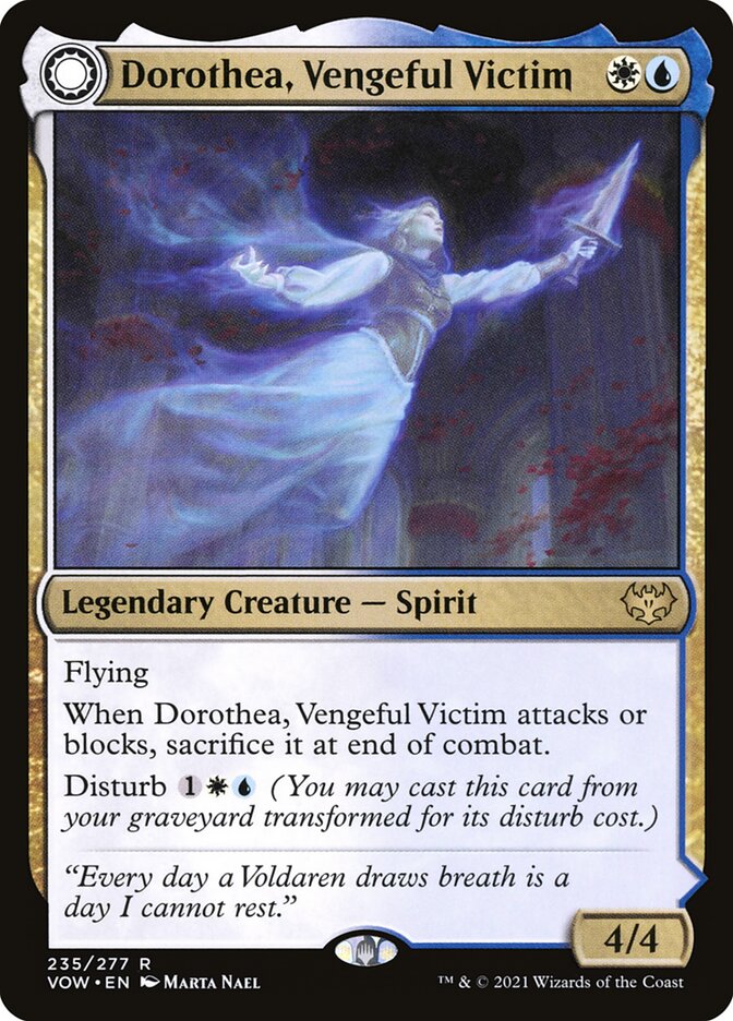 Dorothea, Vengeful Victim // Dorothea's Retribution 235 (Innistrad: Crimson Vow)  - Foil | Good Games Adelaide SA