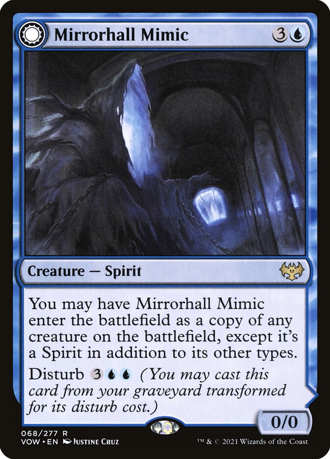 Mirrorhall Mimic // Ghastly Mimicry 68 (Innistrad: Crimson Vow)  - Foil | Good Games Adelaide SA