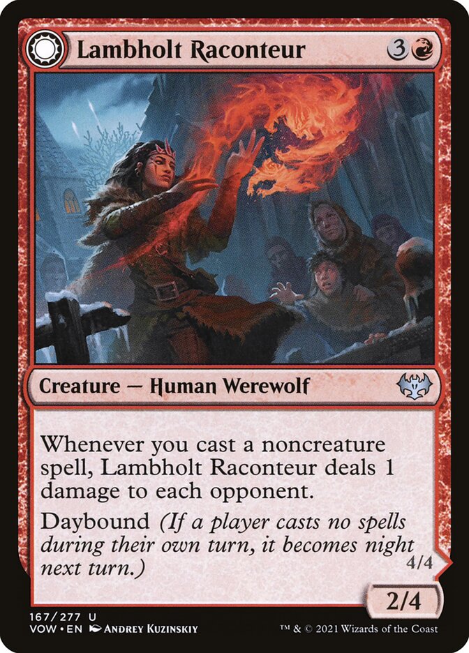 Lambholt Raconteur // Lambholt Ravager 167 (Innistrad: Crimson Vow)  - Foil | Good Games Adelaide SA