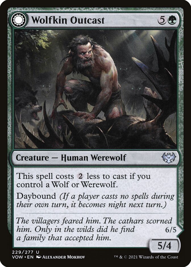 Wolfkin Outcast // Wedding Crasher 229 (Innistrad: Crimson Vow)  - Foil | Good Games Adelaide SA