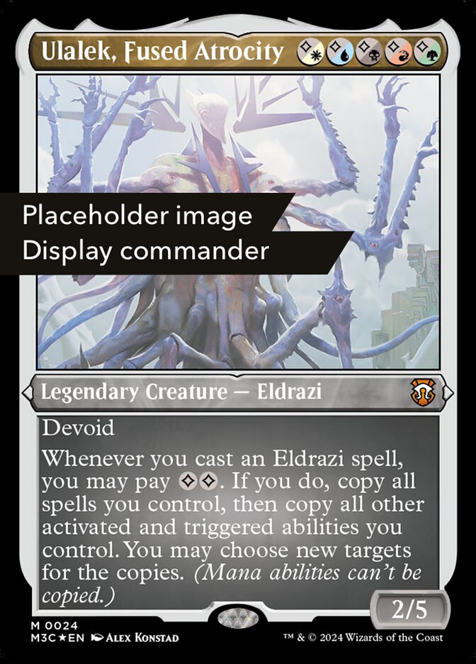 Ulalek Fused Atrocity Display Commander Ripple Foil Thick Stock 151 (Commander: Modern Horizons 3)  - Foil | Good Games Adelaide SA