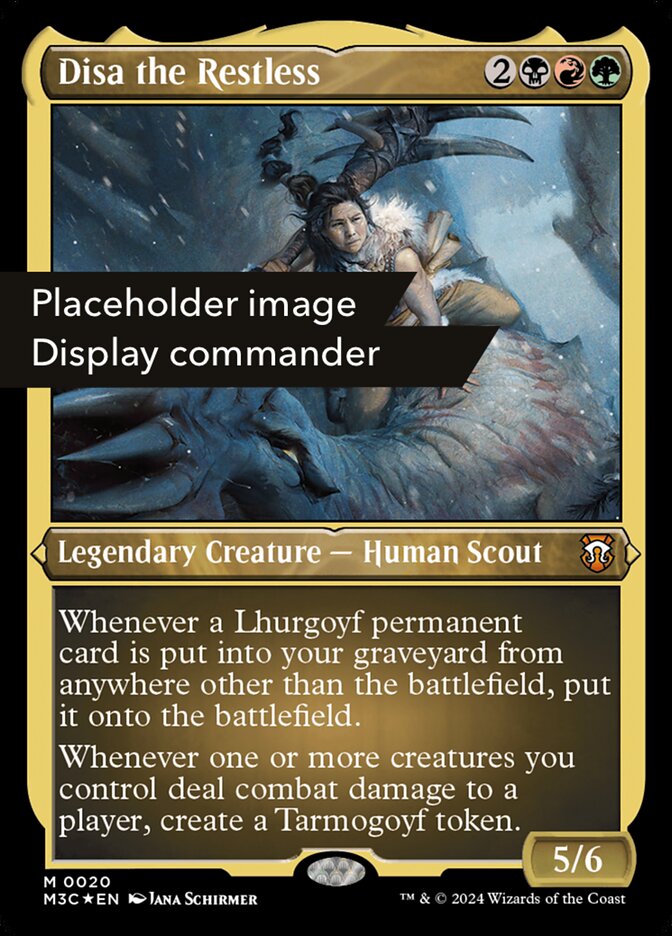Disa the Restless Display Commander Ripple Foil Thick Stock 148 (Commander: Modern Horizons 3)  - Foil | Good Games Adelaide SA