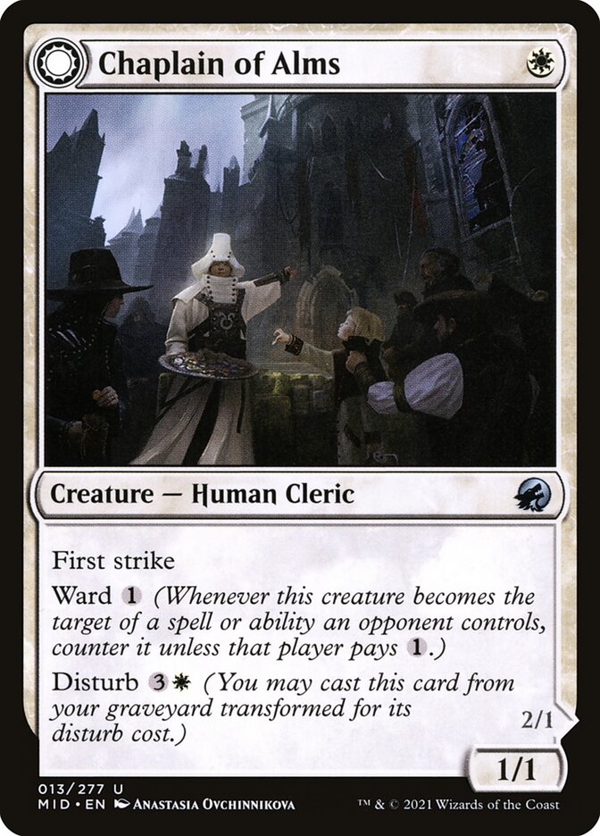 Chaplain of Alms // Chapel Shieldgeist 13 (Innistrad: Midnight Hunt)  | Good Games Adelaide SA