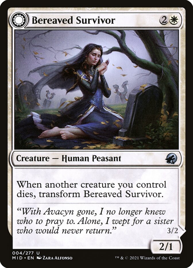 Bereaved Survivor // Dauntless Avenger 4 (Innistrad: Midnight Hunt)  - Foil | Good Games Adelaide SA
