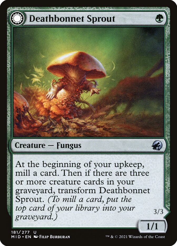 Deathbonnet Sprout // Deathbonnet Hulk 181 (Innistrad: Midnight Hunt)  | Good Games Adelaide SA