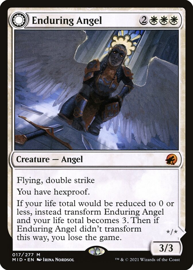 Enduring Angel 17 (Innistrad: Midnight Hunt)  - Foil | Good Games Adelaide SA