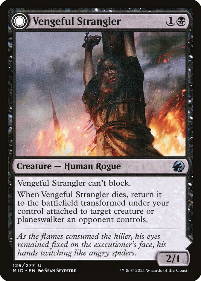 Vengeful Strangler // Strangling Grasp 126 (Innistrad: Midnight Hunt)  | Good Games Adelaide SA