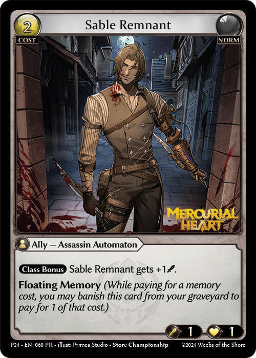 Sable Remnant 060 (Promotional Cards)  - Foil | Good Games Adelaide SA
