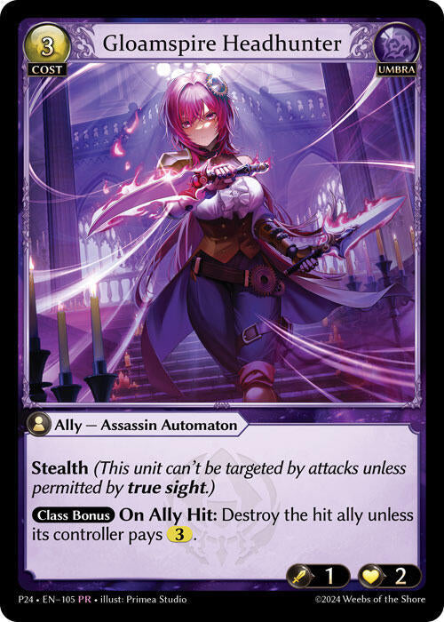 Gloamspire Headhunter 105 (Promotional Cards)  - Foil | Good Games Adelaide SA