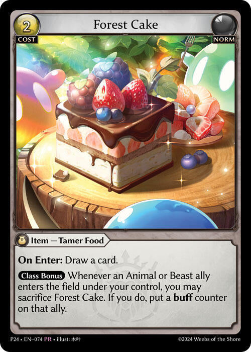 Forest Cake 074 (Promotional Cards)  - Foil | Good Games Adelaide SA