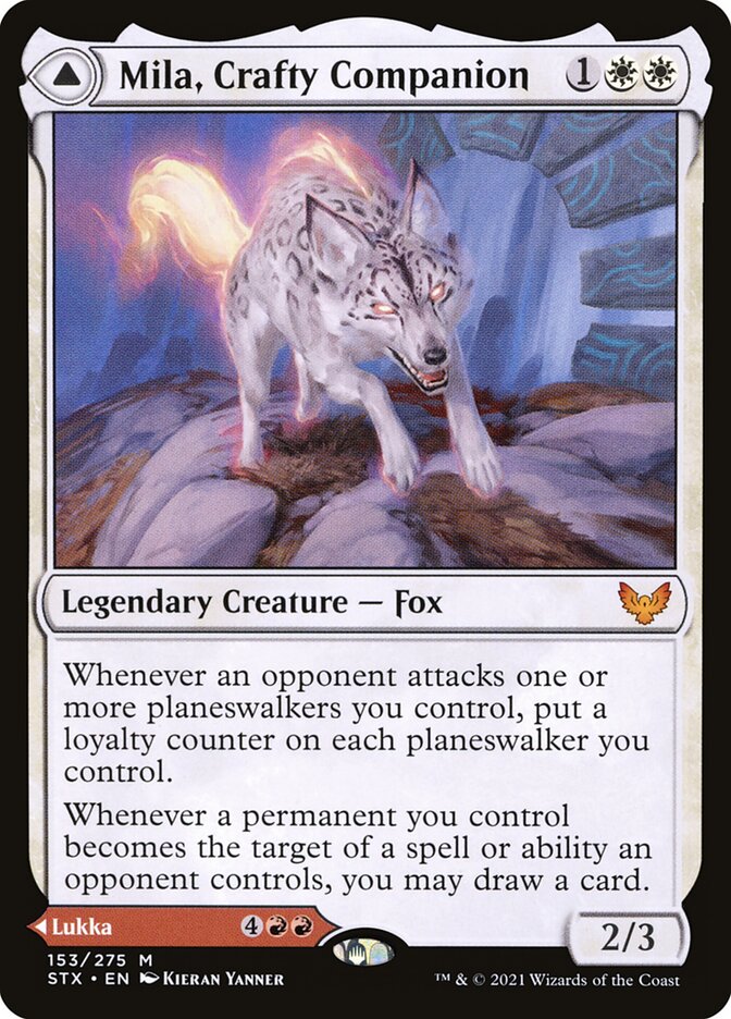 Mila, Crafty Companion // Lukka, Wayward Bonder 153 (Strixhaven: School of Mages)  | Good Games Adelaide SA