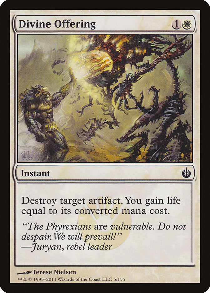 Divine Offering 5 (Mirrodin Besieged)  - Foil | Good Games Adelaide SA