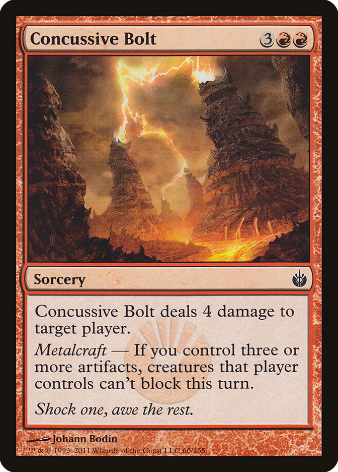 Concussive Bolt 60 (Mirrodin Besieged)  - Foil | Good Games Adelaide SA