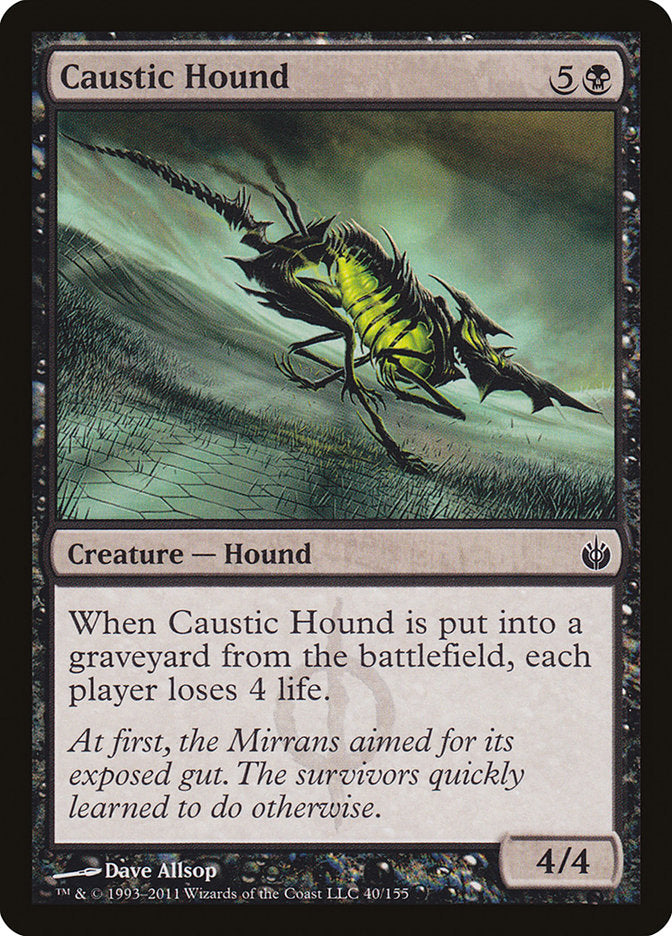 Caustic Hound 40 (Mirrodin Besieged)  - Foil | Good Games Adelaide SA