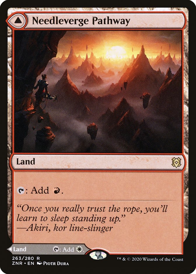 Needleverge Pathway // Pillarverge Pathway 263 (Zendikar Rising)  - Foil | Good Games Adelaide SA