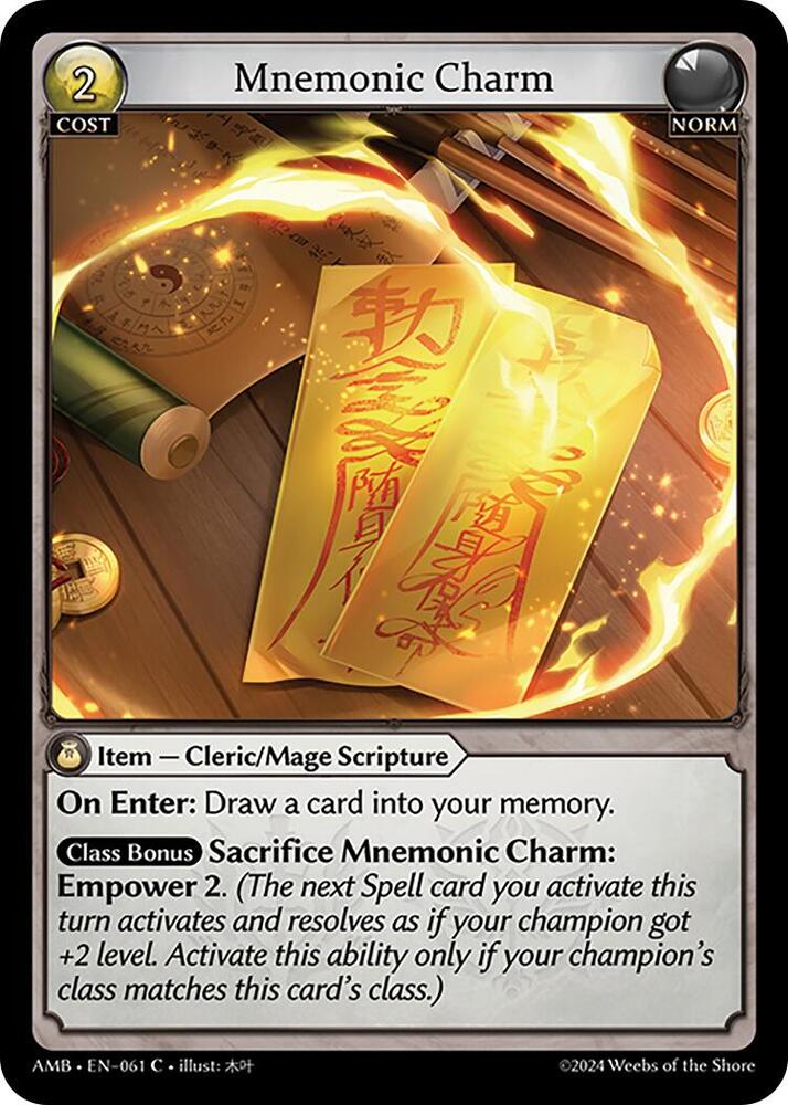 Mnemonic Charm 061 (Mortal Ambition)  - Foil | Good Games Adelaide SA