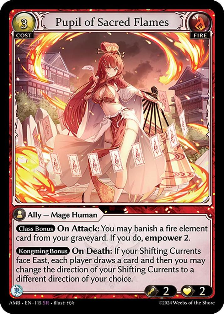 Pupil of Sacred Flames 115 (Mortal Ambition)  - Foil | Good Games Adelaide SA