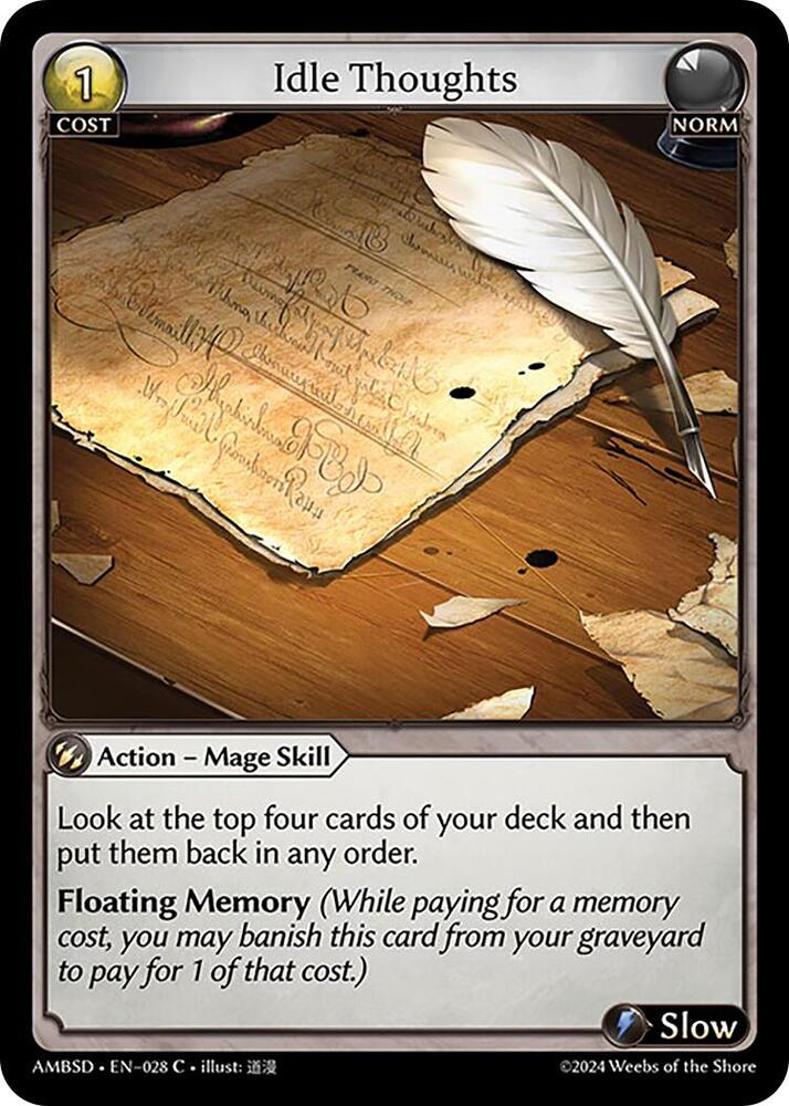 Idle Thoughts 028 (Mortal Ambition Starter Decks)  | Good Games Adelaide SA