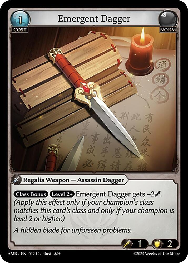 Emergent Dagger 012 (Mortal Ambition)  | Good Games Adelaide SA