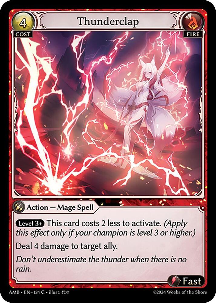 Thunderclap 124 (Mortal Ambition)  - Foil | Good Games Adelaide SA