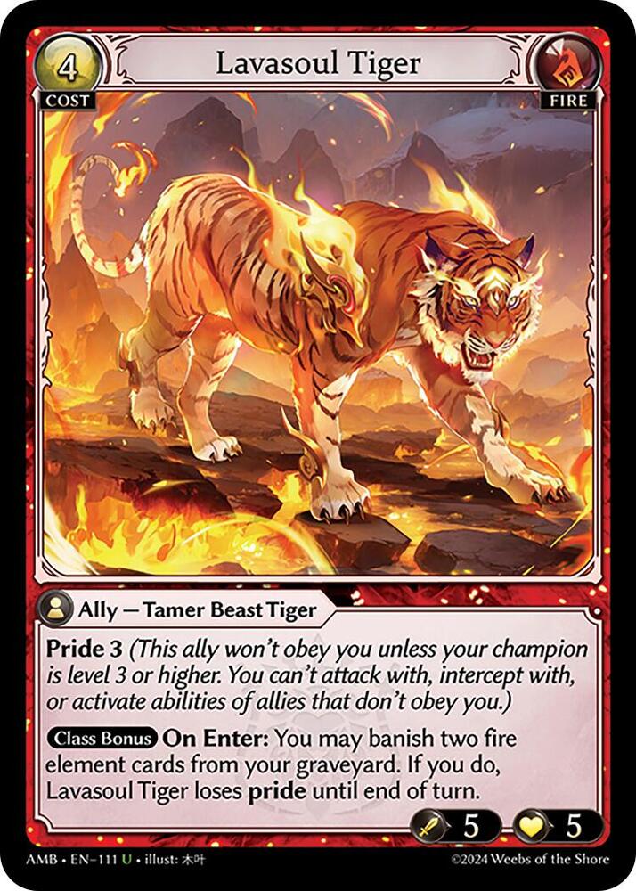 Lavasoul Tiger 111 (Mortal Ambition)  | Good Games Adelaide SA