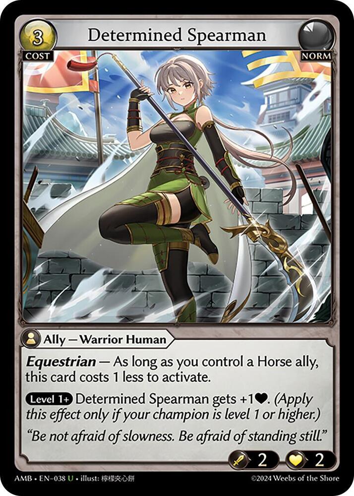 Determined Spearman 038 (Mortal Ambition)  - Foil | Good Games Adelaide SA