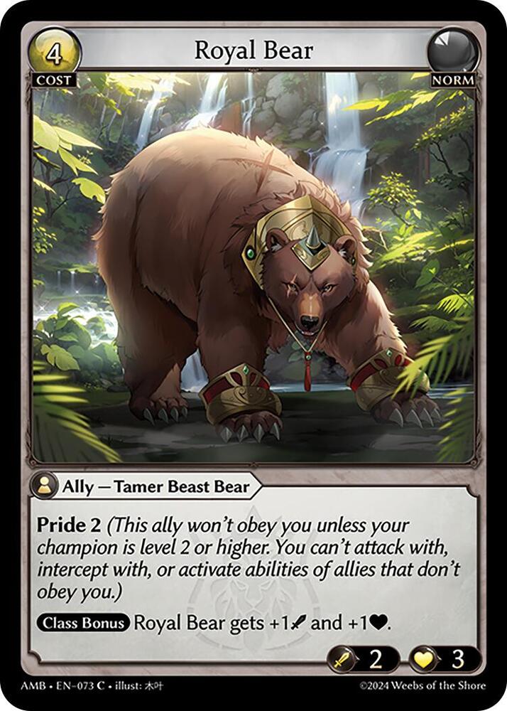 Royal Bear 073 (Mortal Ambition)  | Good Games Adelaide SA