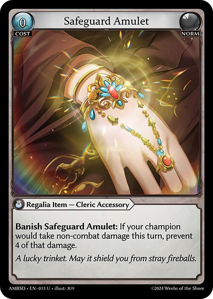 Safeguard Amulet 013 (Mortal Ambition Starter Decks)  | Good Games Adelaide SA
