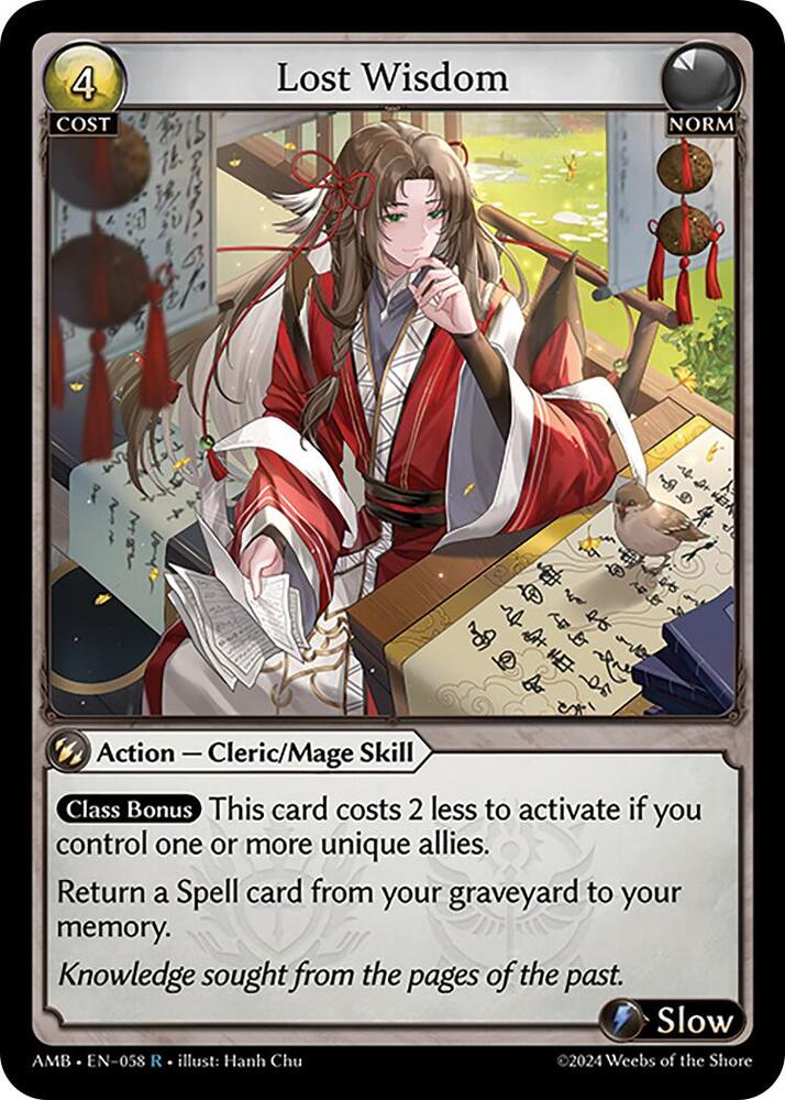Lost Wisdom 058 (Mortal Ambition)  - Foil | Good Games Adelaide SA