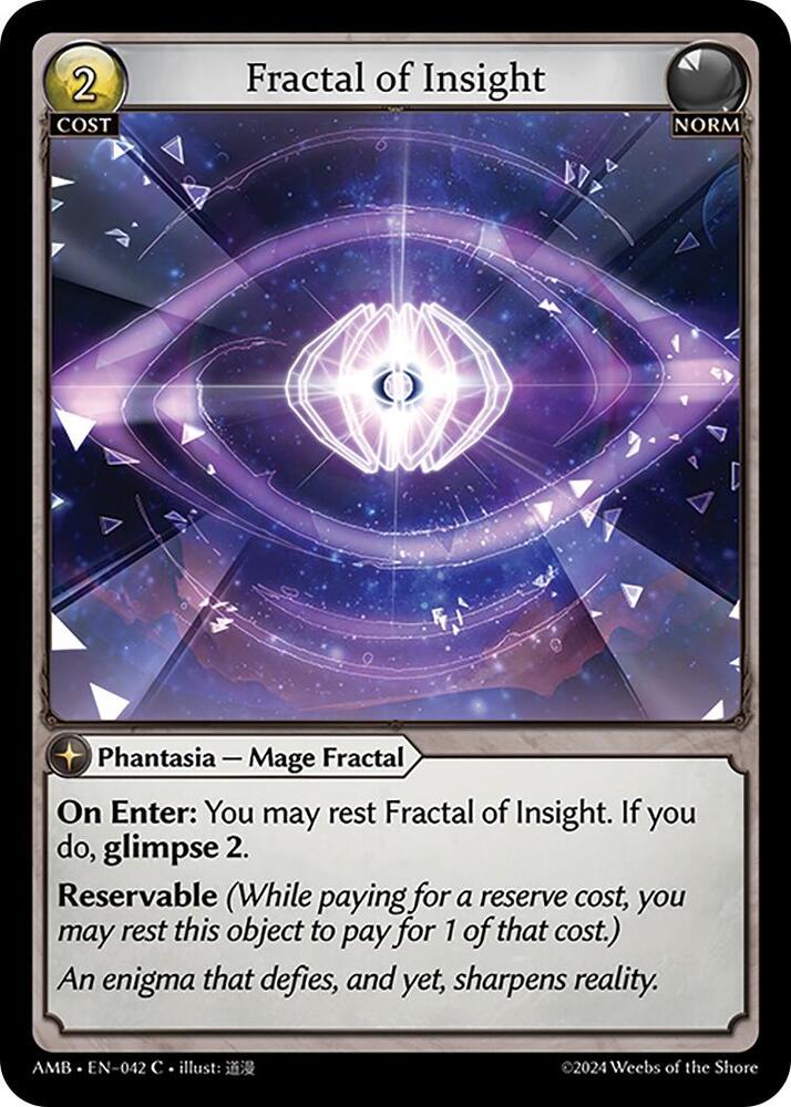 Fractal of Insight 042 (Mortal Ambition)  - Foil | Good Games Adelaide SA