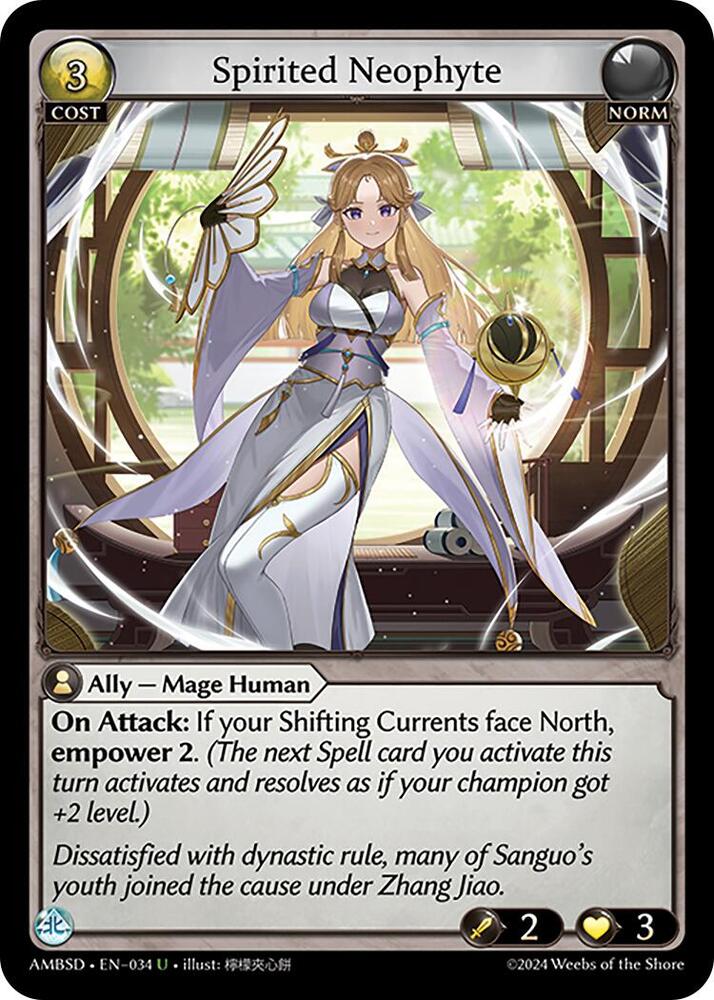 Spirited Neophyte 034 (Mortal Ambition Starter Decks)  | Good Games Adelaide SA