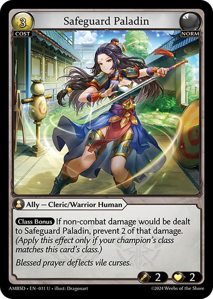 Safeguard Paladin 031 (Mortal Ambition Starter Decks)  | Good Games Adelaide SA