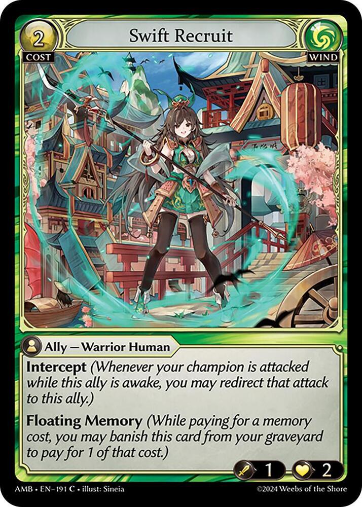 Swift Recruit 191 (Mortal Ambition)  - Foil | Good Games Adelaide SA