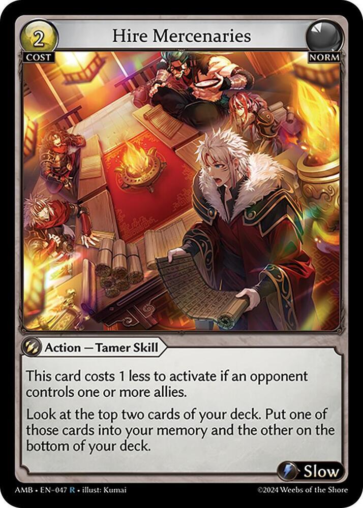 Hire Mercenaries 047 (Mortal Ambition)  - Foil | Good Games Adelaide SA
