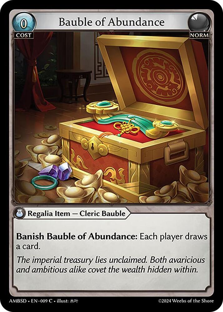 Bauble of Abundance 009 (Mortal Ambition Starter Decks)  | Good Games Adelaide SA