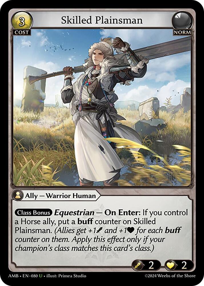 Skilled Plainsman 080 (Mortal Ambition)  - Foil | Good Games Adelaide SA