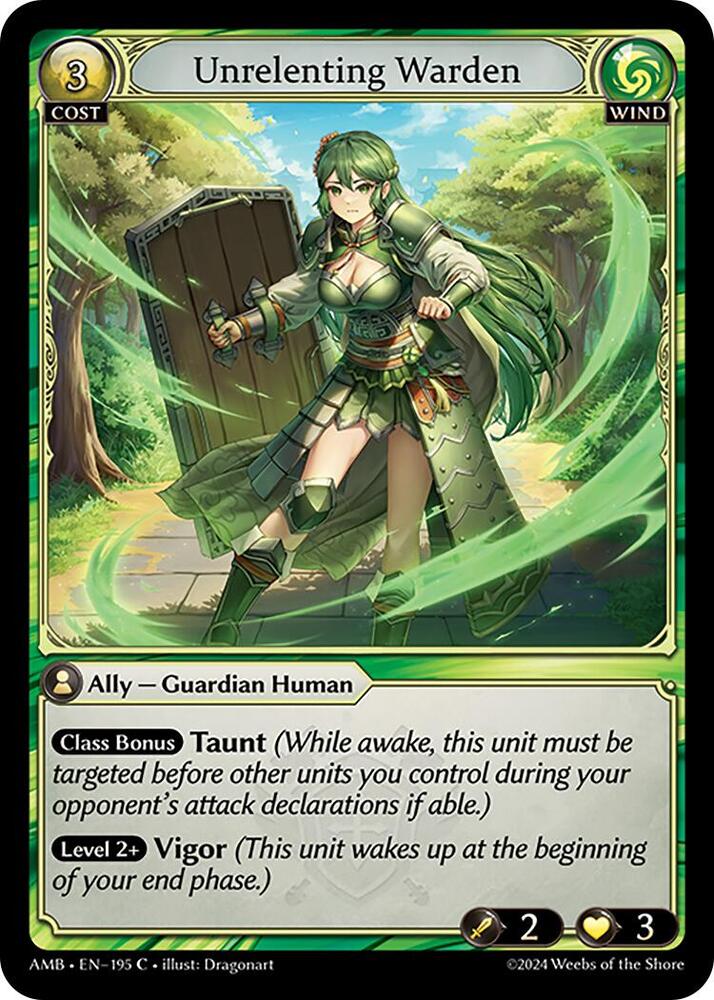 Unrelenting Warden 195 (Mortal Ambition)  - Foil | Good Games Adelaide SA