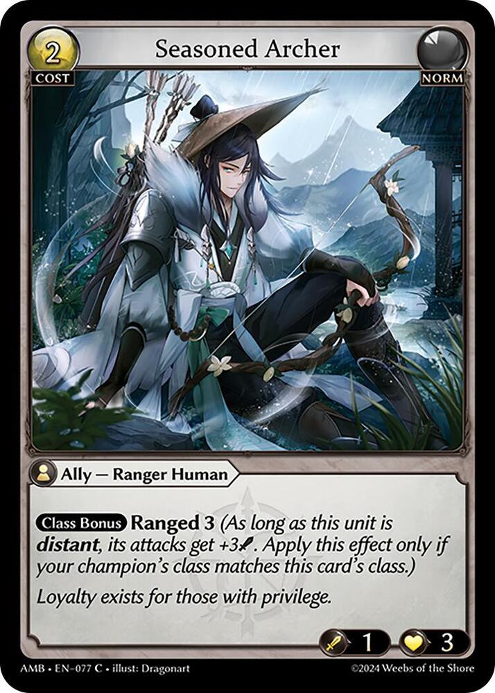 Seasoned Archer 077 (Mortal Ambition)  - Foil | Good Games Adelaide SA