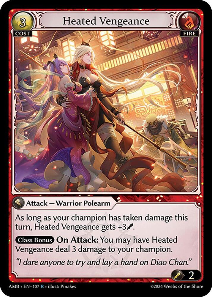 Heated Vengeance 107 (Mortal Ambition)  - Foil | Good Games Adelaide SA