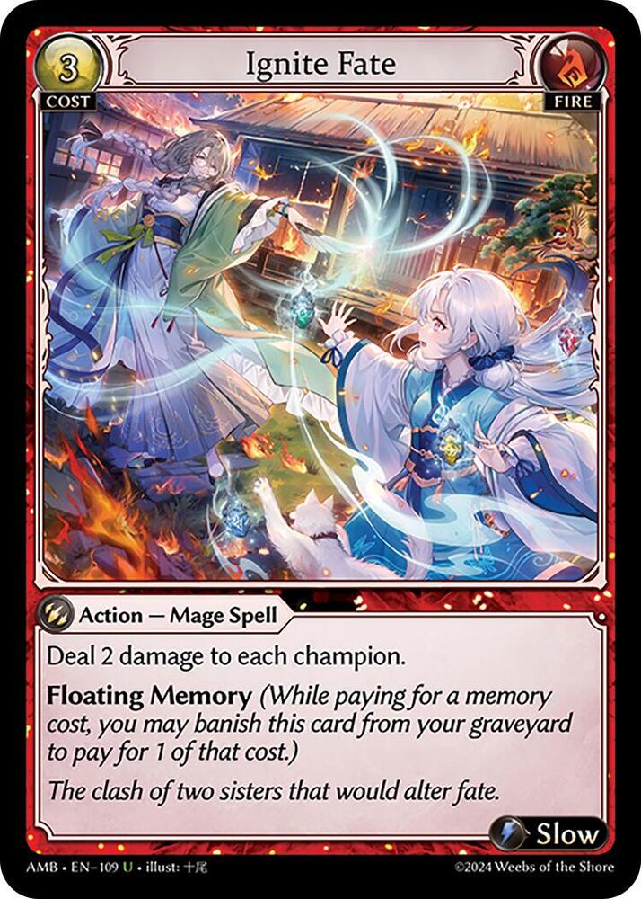 Ignite Fate 109 (Mortal Ambition)  - Foil | Good Games Adelaide SA