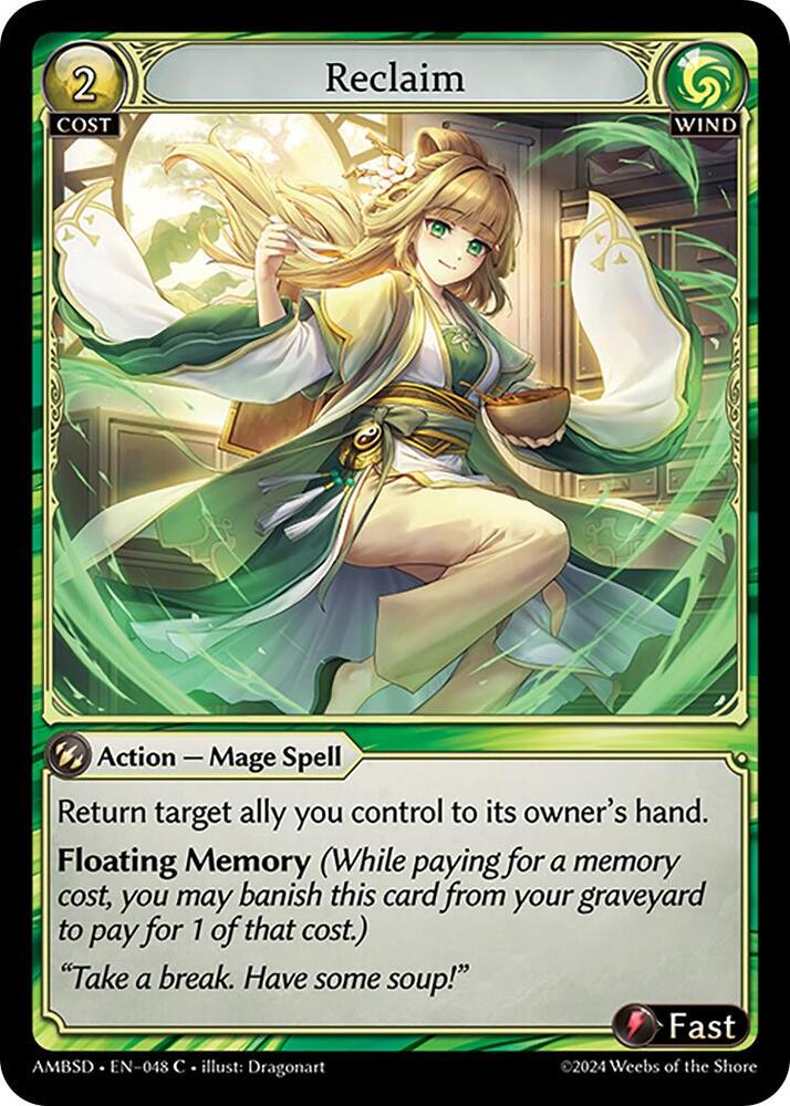Reclaim 048 (Mortal Ambition Starter Decks)  | Good Games Adelaide SA