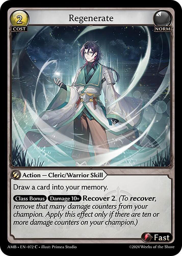 Regenerate 072 (Mortal Ambition)  - Foil | Good Games Adelaide SA