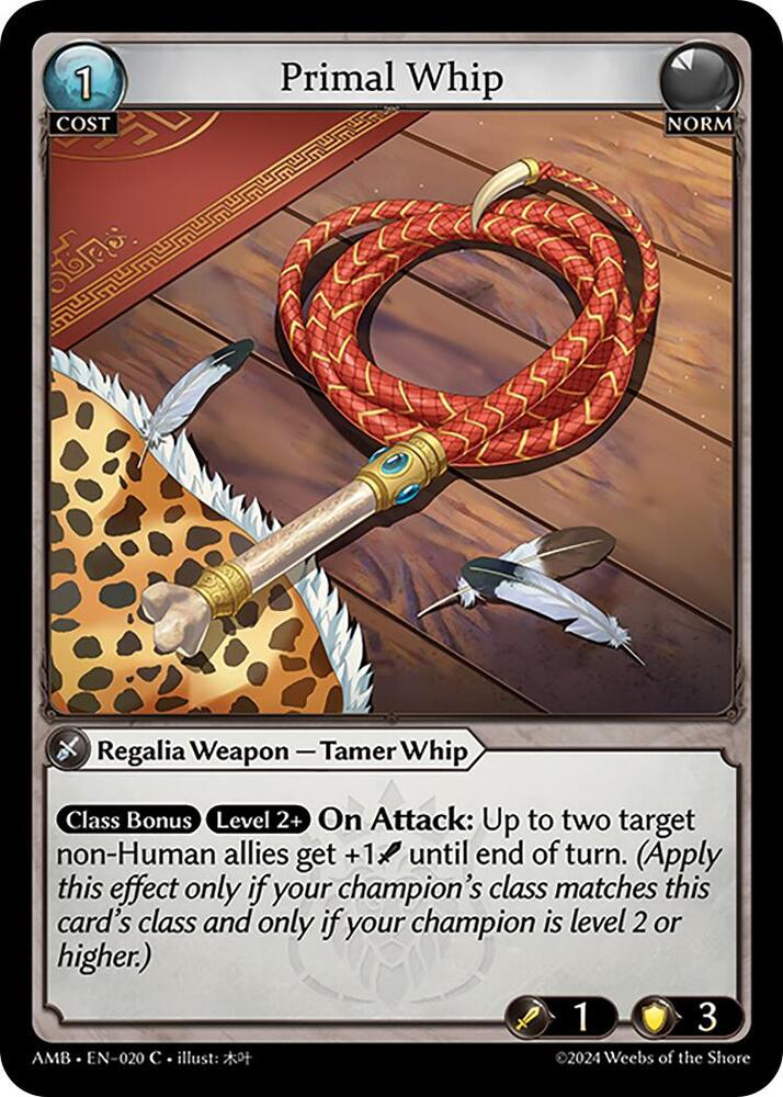 Primal Whip 020 (Mortal Ambition)  | Good Games Adelaide SA